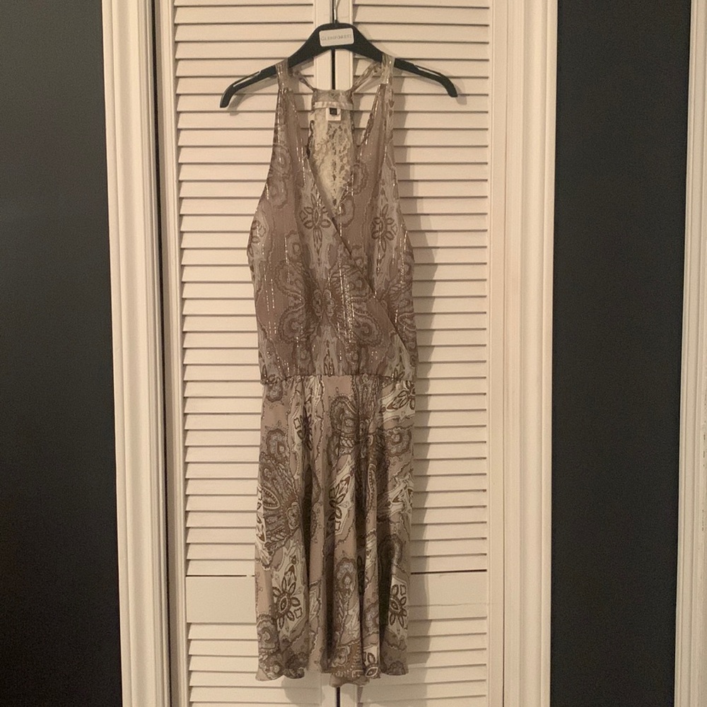 Single Dress calico silk dress, size XS